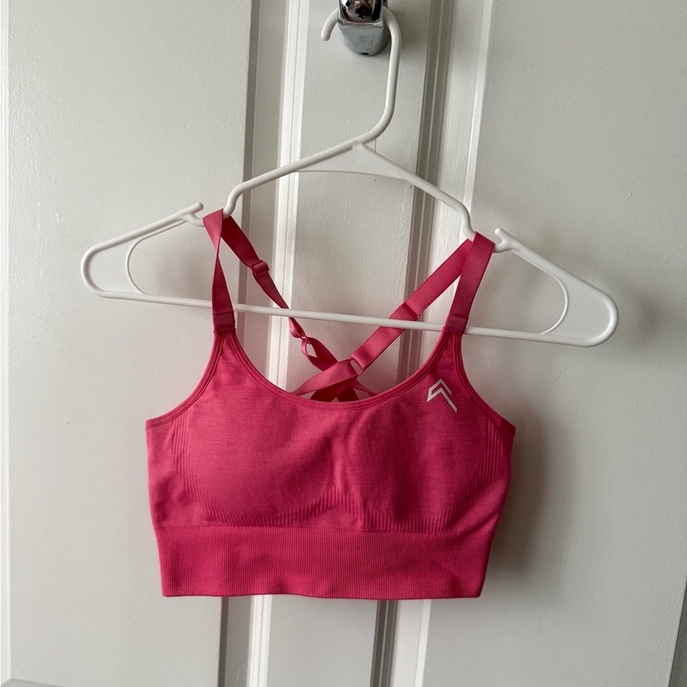 Oner Active Women's Pink Strappy Sports Bra
